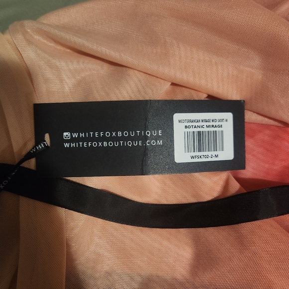 NWT White Fox Mediterranean Mirage Midi Skirt Botanic Mirage - Picture 6 of 8